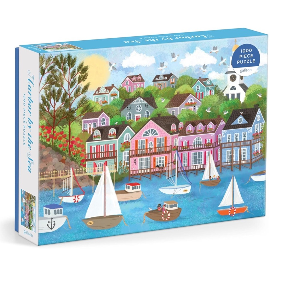 Galison Harbor by The Sea – 1000 Piece Jigsaw Puzzle New England Summer Paradise